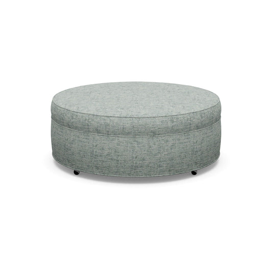 Paul Robert 48 Wide Round Cocktail Ottoman With Casters