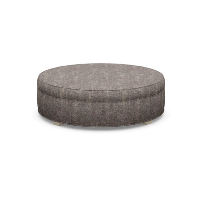 Paul Robert 60 Wide Round Standard Ottoman With Tapered Foot