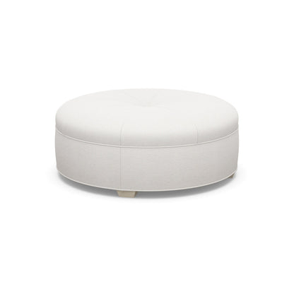 Paul Robert 54 Wide Round Standard Ottoman With Tapered Foot