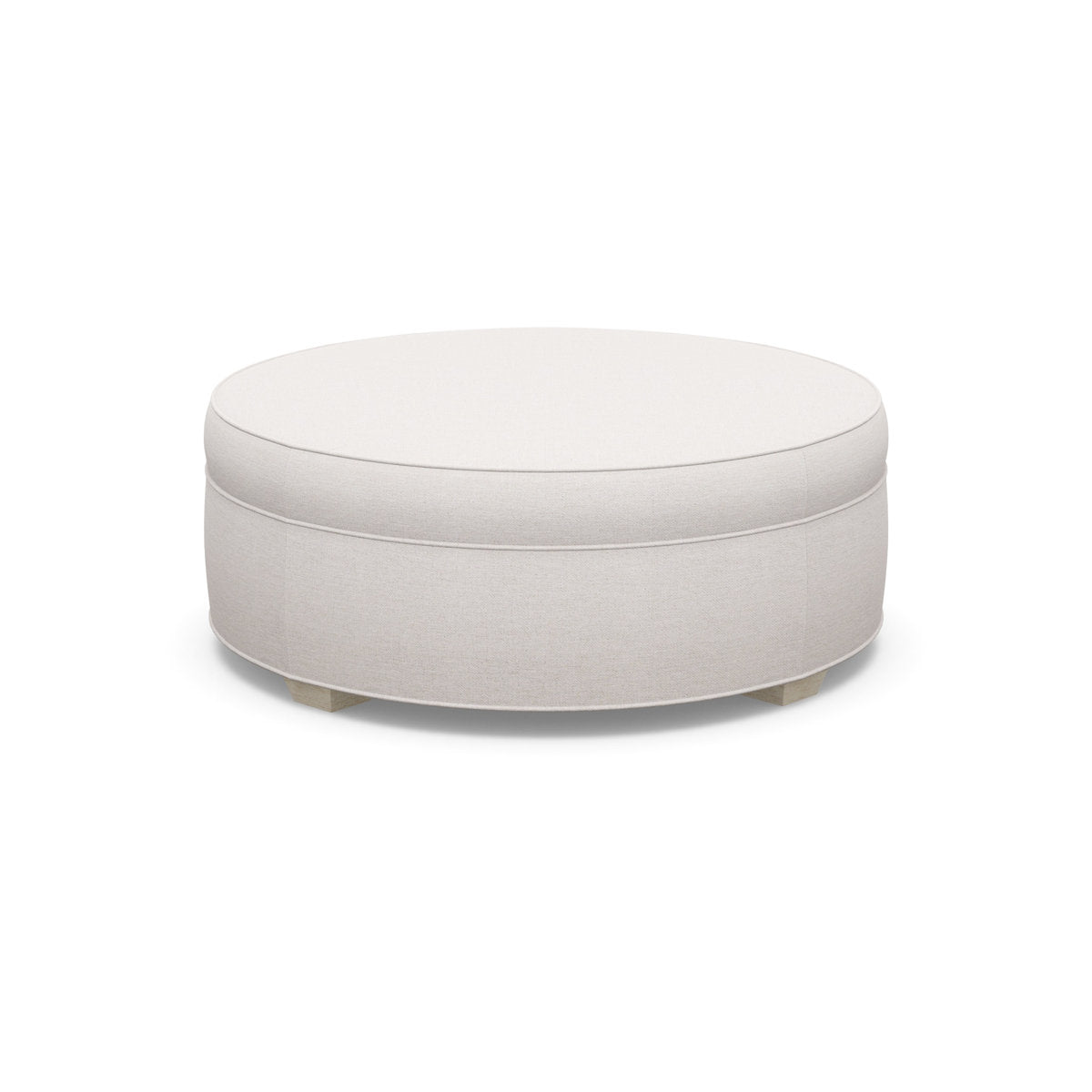 Paul Robert 54 Wide Round Standard Ottoman With Tapered Foot