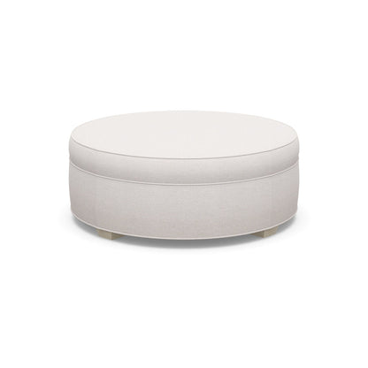 Paul Robert 54 Wide Round Standard Ottoman With Tapered Foot