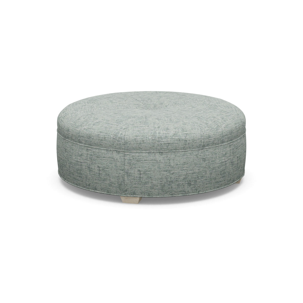 Paul Robert 54 Wide Round Standard Ottoman With Tapered Foot
