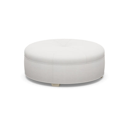 Paul Robert 54 Wide Round Standard Ottoman With Tapered Foot