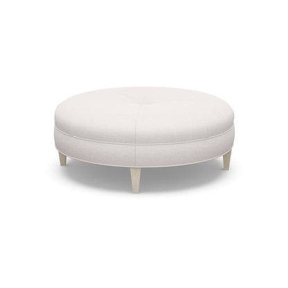 Paul Robert 54 Wide Round Standard Ottoman With Tapered Leg