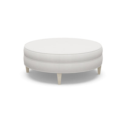 Paul Robert 54 Wide Round Standard Ottoman With Tapered Leg