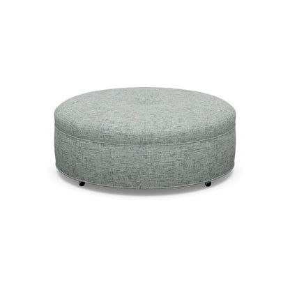 Paul Robert 54 Wide Round Cocktail Ottoman