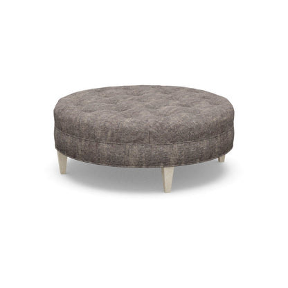 Paul Robert 54 Wide Tufted Round Cocktail Ottoman