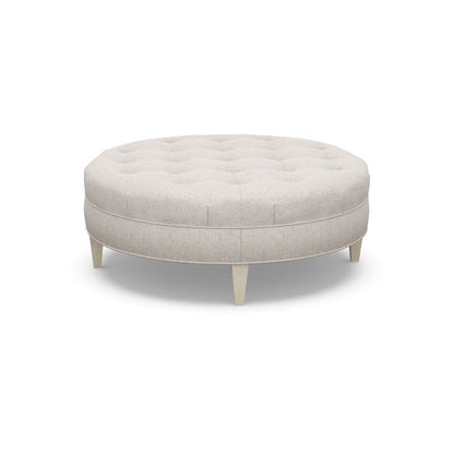 Paul Robert 54 Wide Tufted Round Cocktail Ottoman