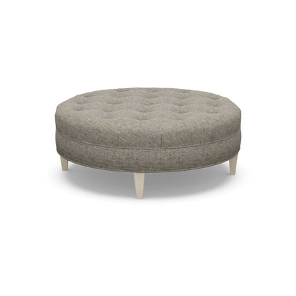 Paul Robert 54 Wide Tufted Round Cocktail Ottoman