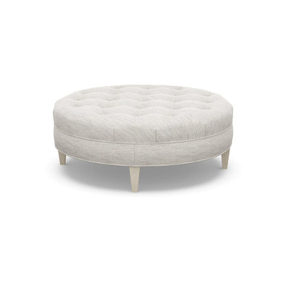 Paul Robert 54 Wide Tufted Round Cocktail Ottoman