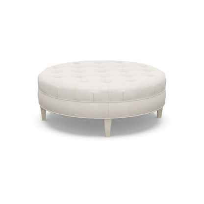 Paul Robert 54 Wide Tufted Round Cocktail Ottoman