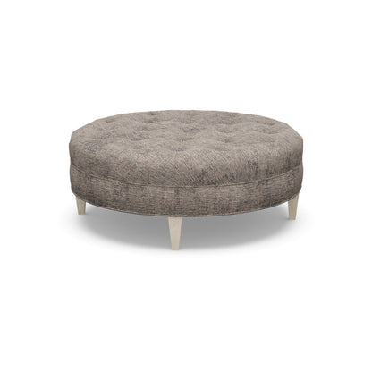 Paul Robert 54 Wide Tufted Round Cocktail Ottoman