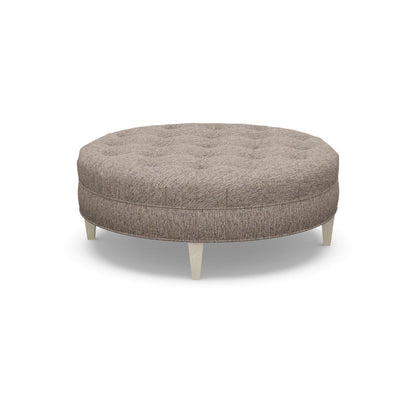 Paul Robert 54 Wide Tufted Round Cocktail Ottoman