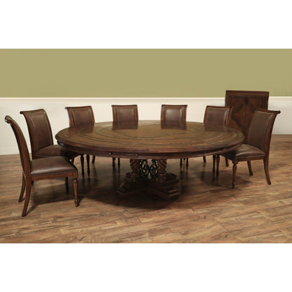 Round Solid Wood Dining Table