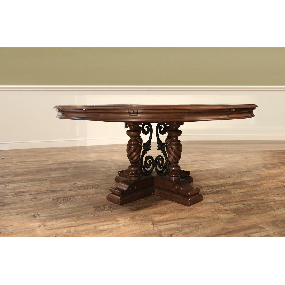 Round Solid Wood Dining Table