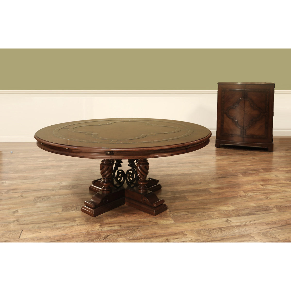 Round Solid Wood Dining Table
