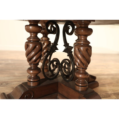 Round Solid Wood Dining Table