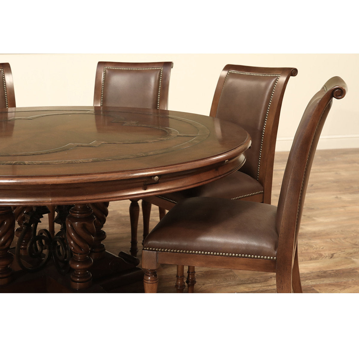 Round Solid Wood Dining Table