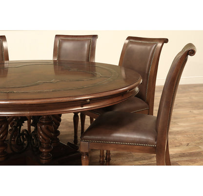 Round Solid Wood Dining Table