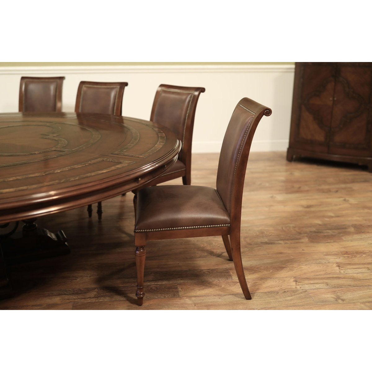 Round Solid Wood Dining Table