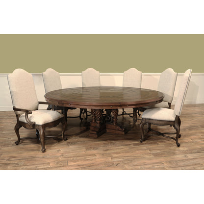 Round Solid Wood Dining Table