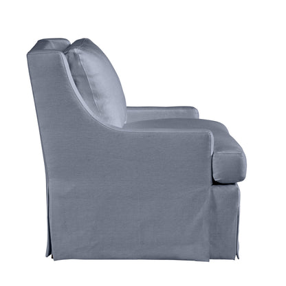 Royce 35" Wide Linen Slipcovered Armchair