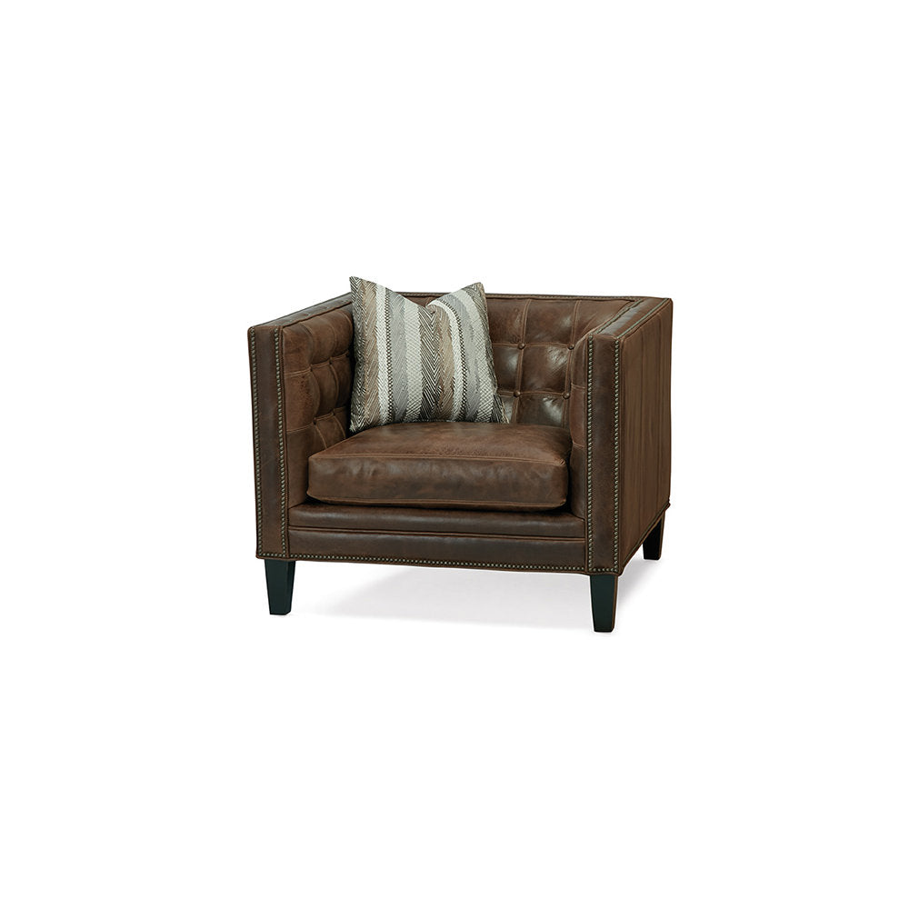 Royce Barrel Chair Chair with Ottoman