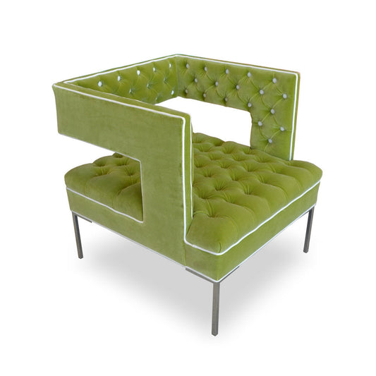 Haute House Home Rubric 285 Wide Tufted Velvet Armchair
