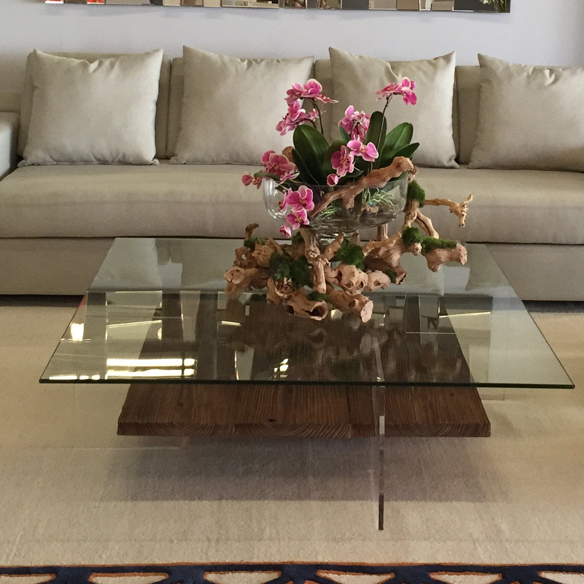 Ruby Glass Coffee Table
