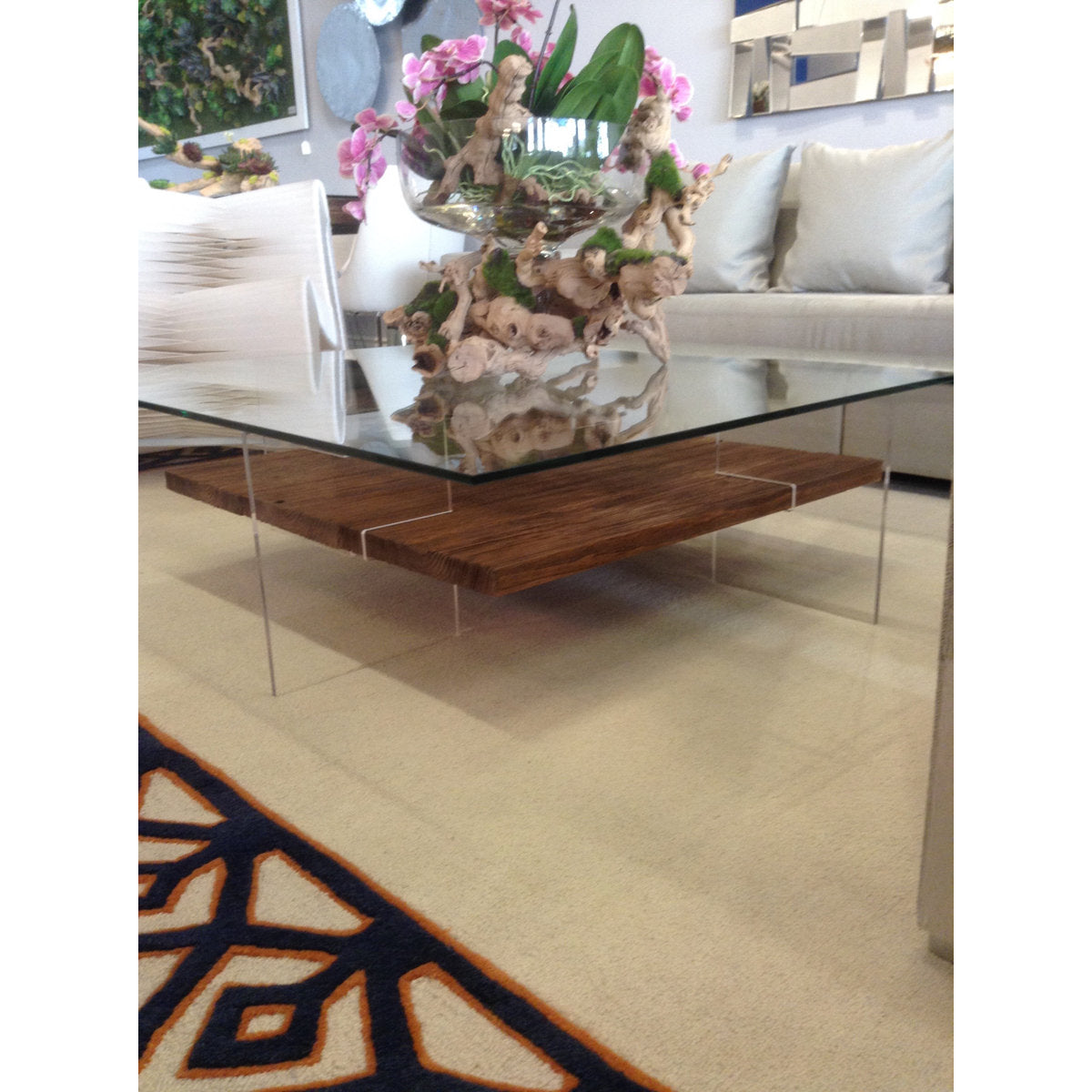 Ruby Glass Coffee Table