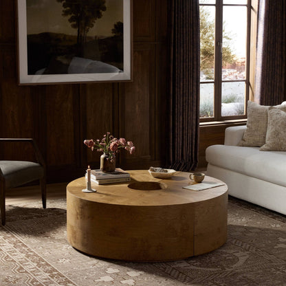 Rue Coffee Table-Barley Medium Burl Oak