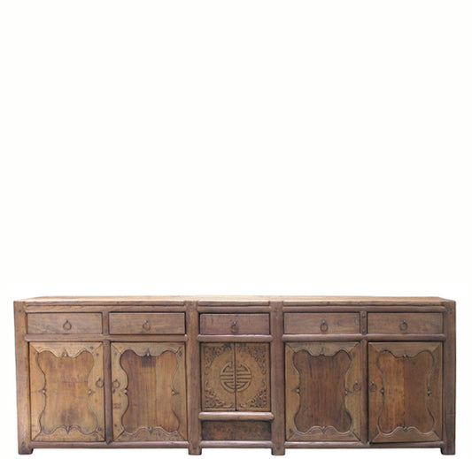Rustic 17th Century Elm Sideboard