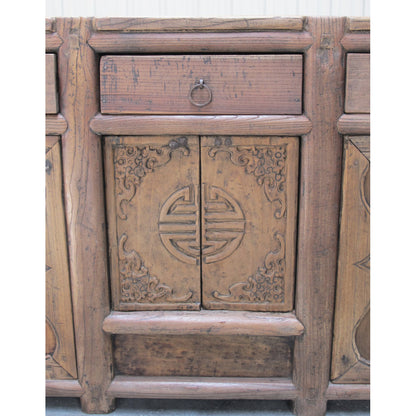 Rustic 17th Century Elm Sideboard