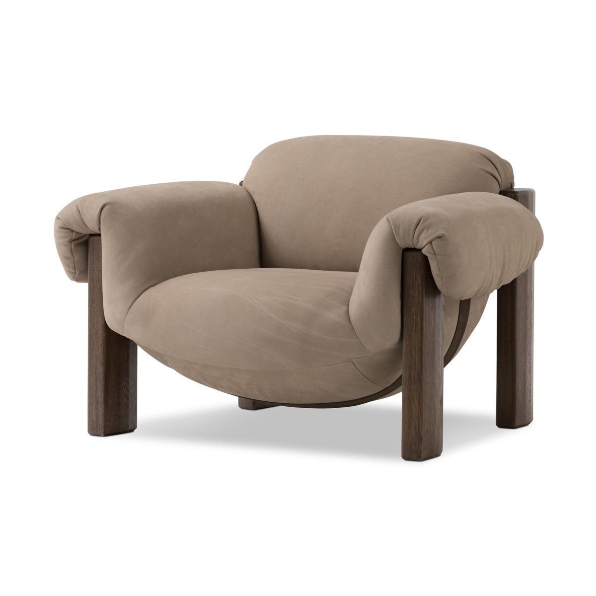 Four Hands Samena Chair Nubuck Nude