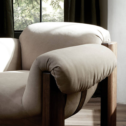 Four Hands Samena Chair Nubuck Nude