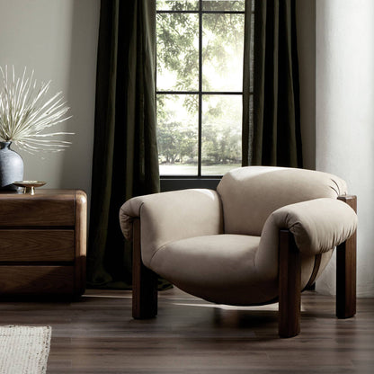 Four Hands Samena Chair Nubuck Nude