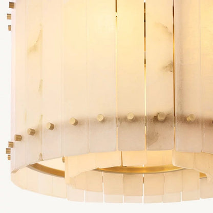 San Marco Alabaster Round Chandelier 22"