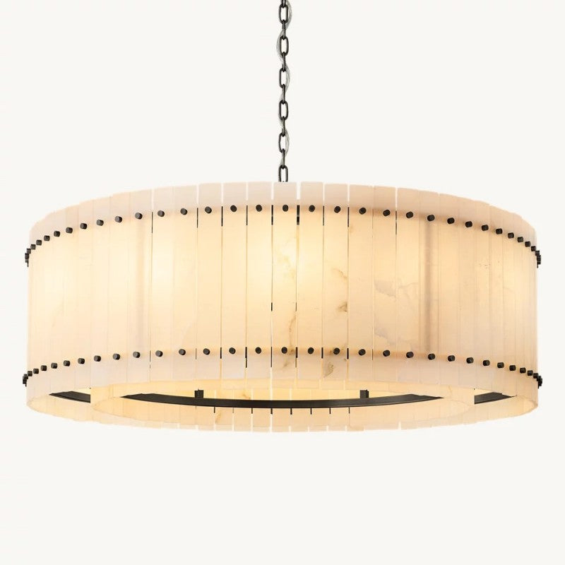 San Marco Alabaster Round Chandelier 48"