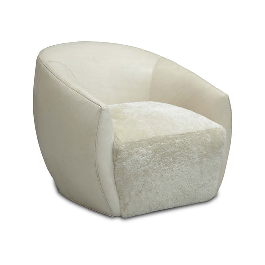 Sasha Swivel Armchair Chair with Ottoman