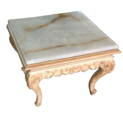 Satsuma Marble End Table