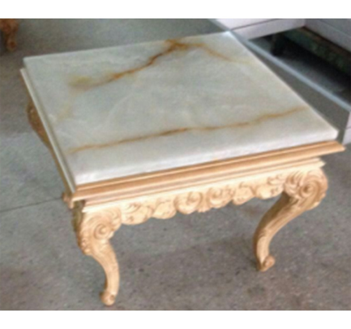 Satsuma Marble End Table