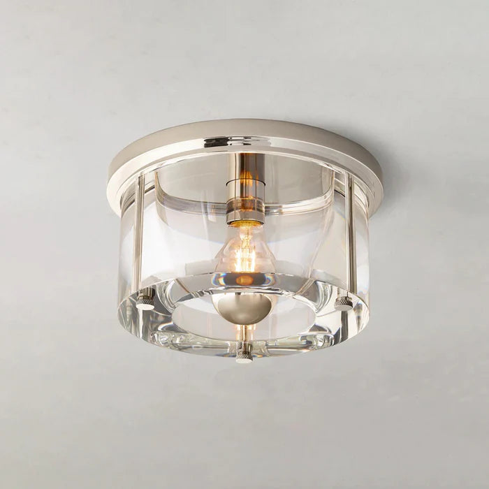 Savile Crystal Round Flushmount