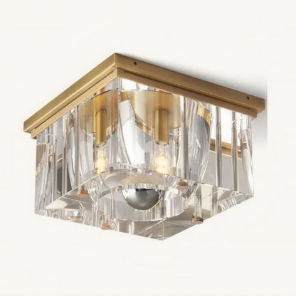 Savile Square Crystal Flushmount