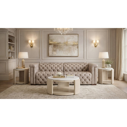 Savion 89" Wide Genuine Leather Reversible Reclining Sofa