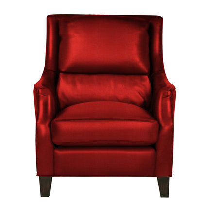 Savoy Leather Armchair Chair with Ottoman