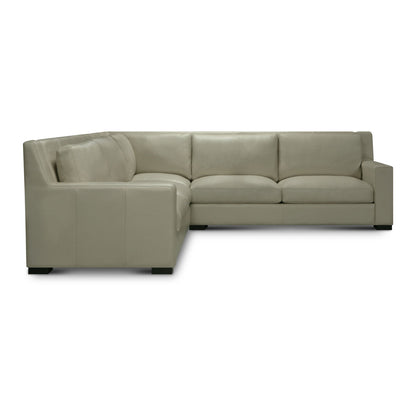 Gtxr Leather 1215 Wide Genuine Leather Right Hand Facing Corner Sectional