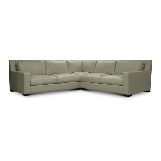 Gtxr Leather 1215 Wide Genuine Leather Right Hand Facing Corner Sectional