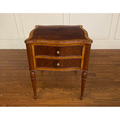 Leighton Hall Furniture Serpentine End Table