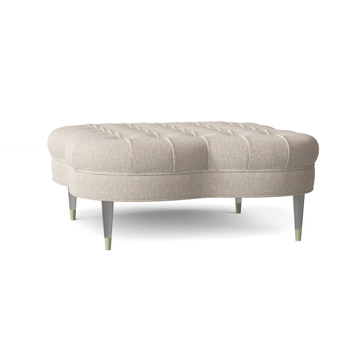 Ambella Shamrock 47 Wide Tufted Cocktail Ottoman