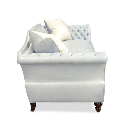 Haute House Home Shield 89 Genuine Leather Rolled Arm Sofa